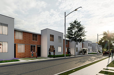 Conjunto residencial perteneciente a proyectos de vivienda modernos